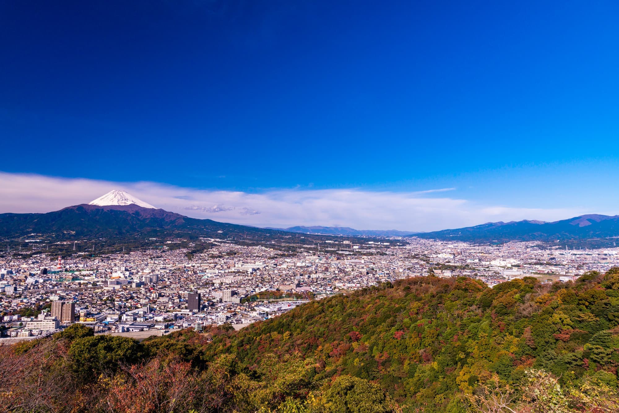 日守山から見た富士山