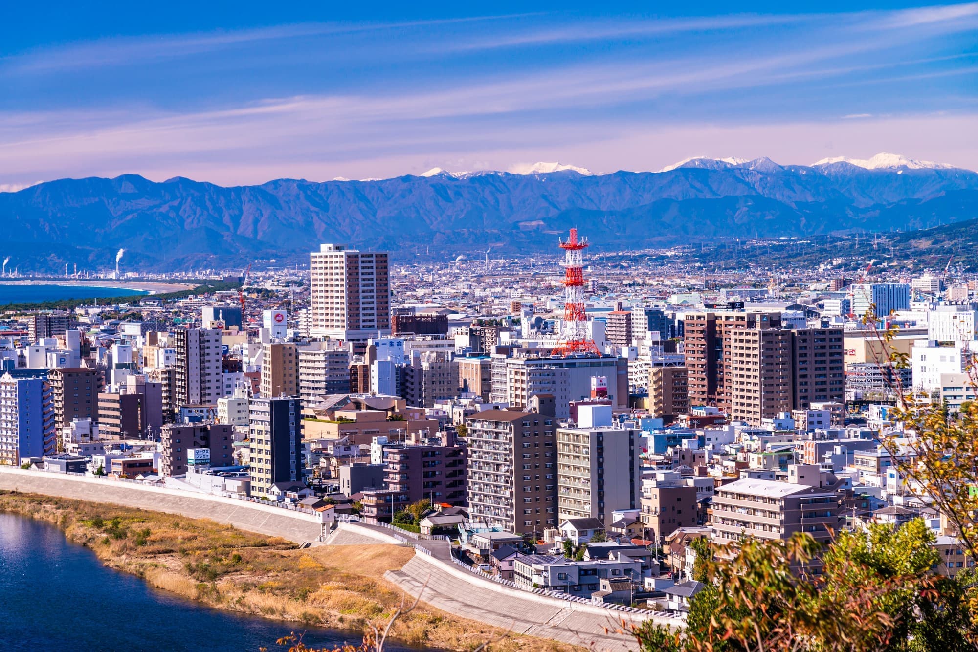 香貫山から眺める沼津市街